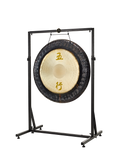 Framed Gong Stand, Up to 40", Black Powder-Coated Steel