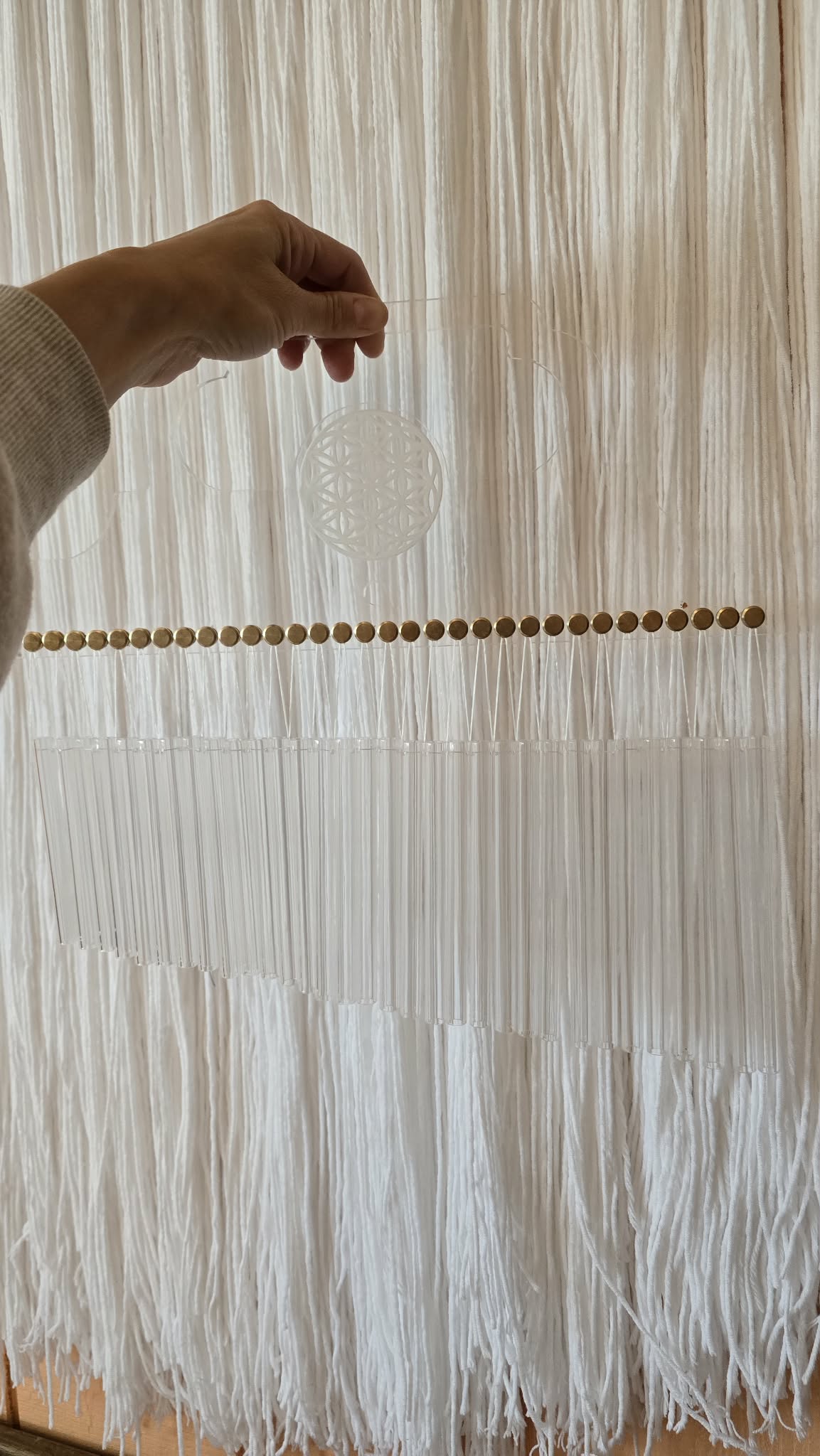 Flower of Life Crystal Chimes