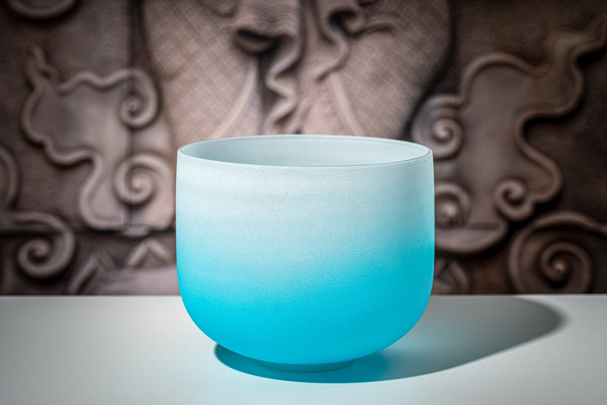 7 Chakra Color Quartz Crystal Singing Bowl Set (8"-14")