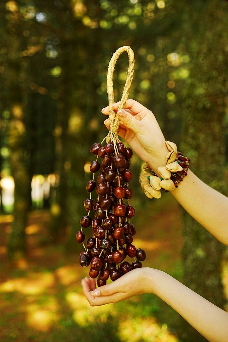 Hand Bell | Handmade Pala Seed Seed Shaker